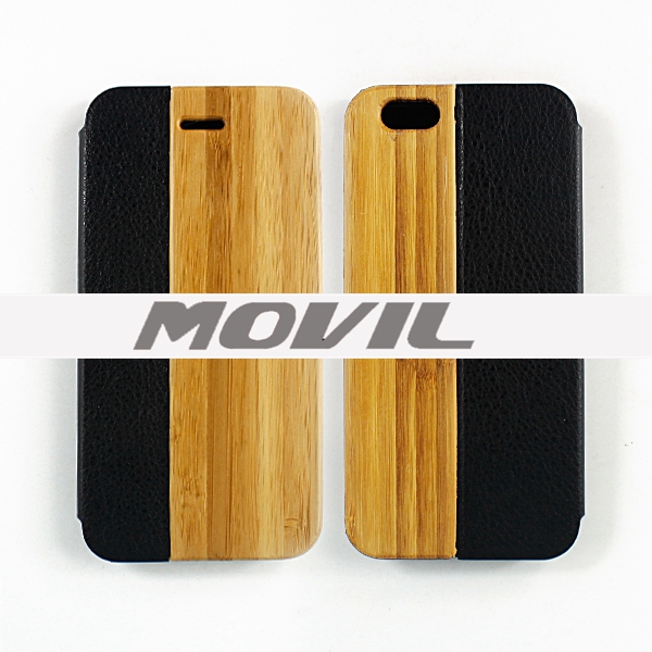 NP-2388 Funda de auténtica madera de bambú para iPhone 6-0